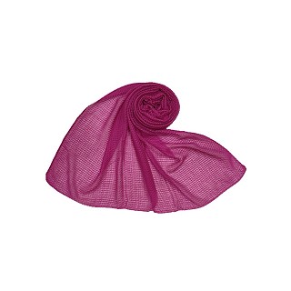Ribbed Cotton Hijab - Dark Pink